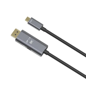 

USB-C to Displayport Cable 8K@60HZ 4K@144HZ Type-C 3.1 to DP 1. 4 Adapter Pd Fast Charger for Macpro Display HUD, 3M