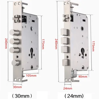 

Stainless steel Lock Body Mechanical fingerprint Spring bolt Replacement