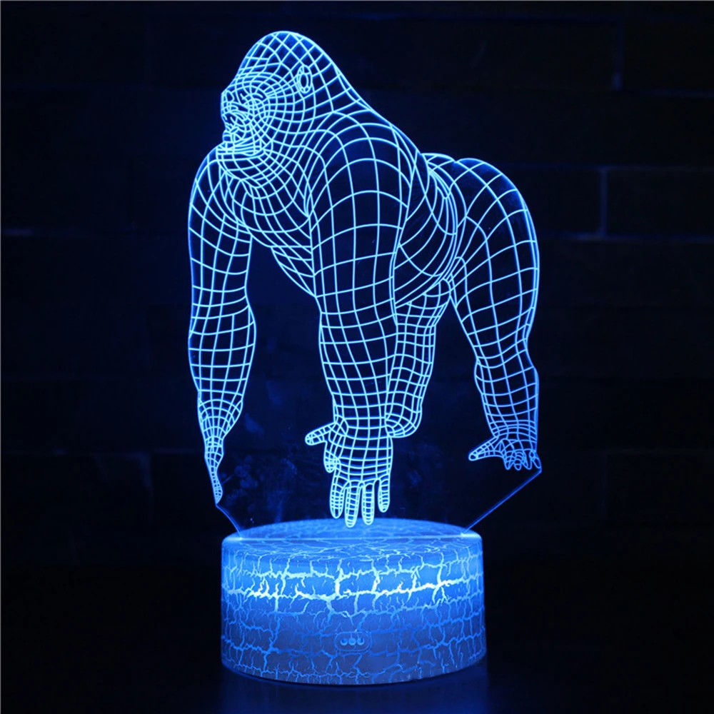 

3D Night Light LED For Home Room Decor Anime Figure Child Desk Decoration Decorations for Room Lights Lamp Three-dimensional