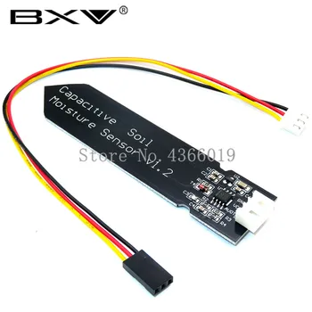 

Capacitive Soil Moisture Sensor Module Not Easy to Corrode Wide Voltage Wire 3.3~5.5V Corrosion Resistant W/ Gravity