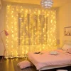 3M X 3 M LED fairy lights garland curtain lamp Remote control USB string lights New Year Christmas decor for home bedroom window ► Photo 2/6
