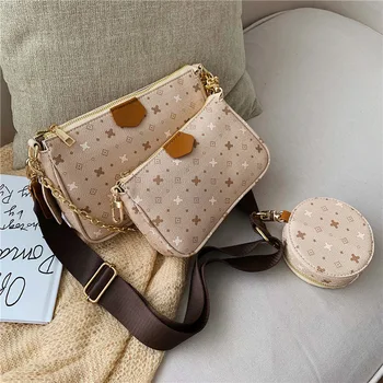 

2020 Chain Plaid Design Luxury Women's Bag European and American Fashion Women Shoulder Bag High Quality Pu Messenger Bag