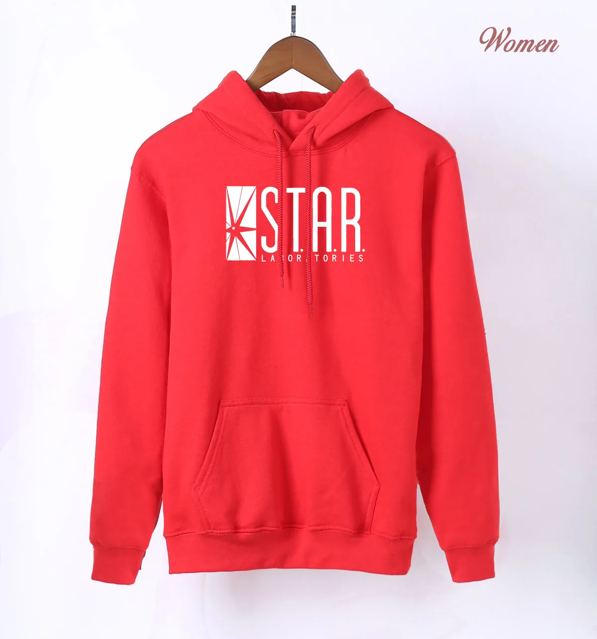red Женская толстовка с суперменом The Flash STAR S.T.A.R. Labs горячая Распродажа кофт с капюшоном весна осень повседневные толстовки женские флисовые толстовки - Цвет: red