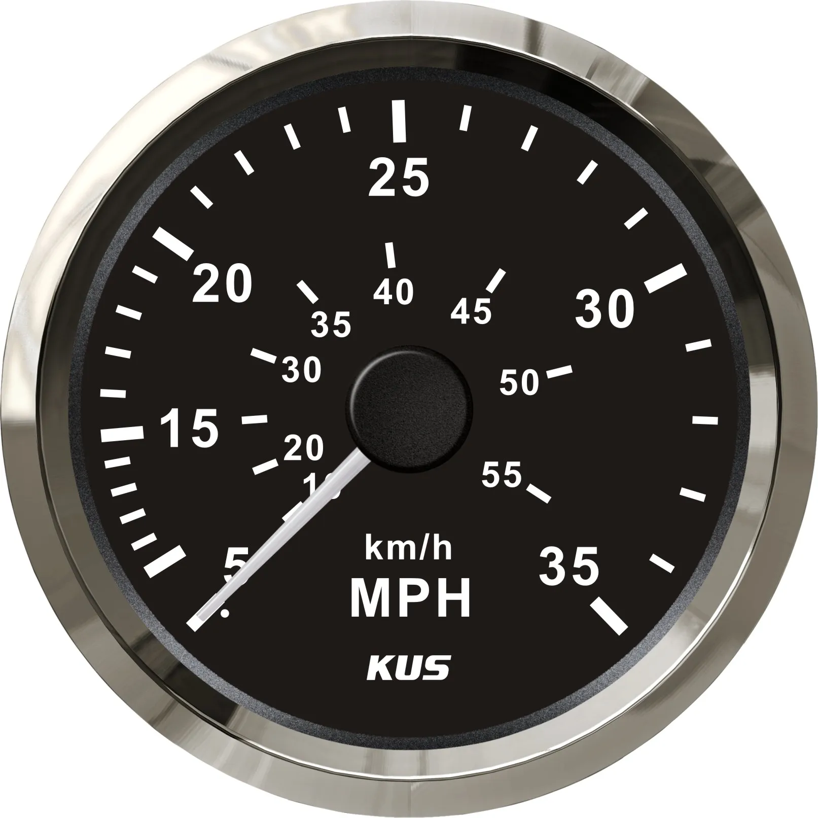 KUS Boat Speedometer Gauge Marine Speedometer Pitot Tube 12V/24V 0