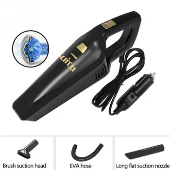 

Interior Mini Clean Dry Wet Rechargeable Car Vacuum Cleaner Handheld Suction High Power Wireless Home Strong Pet Hair Auto