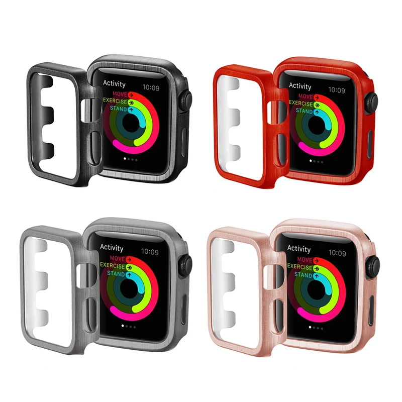 

High quality hard Ultra Thin PC Plating Protective Cover for apple watch 4 3 2 1 for iwatch band 38mm 42mm 40mm 44mm accesorios