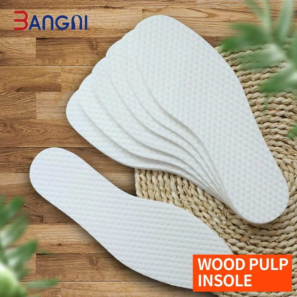 3ANGNI Health Insole Disposable Comfortable wood Pulp insoles for shoes White soft shoe Pad Insoles Inserts Women Men | Обувь