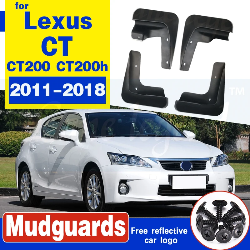 Mud Flaps For Lexus CT 200 200h 2011-2018 Mudflaps Splash Guards Front Rear Flap Mudguards Fender CT200h 2012 2013 2014 | Автомобили и