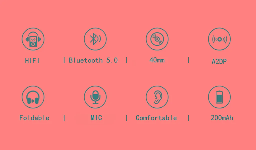 Горячая Распродажа Беспроводная гарнитура Bluetooth 4,1 стерео накладные складные наушники Встроенный микрофон никогда не выключается. Встроенный Громкая связь