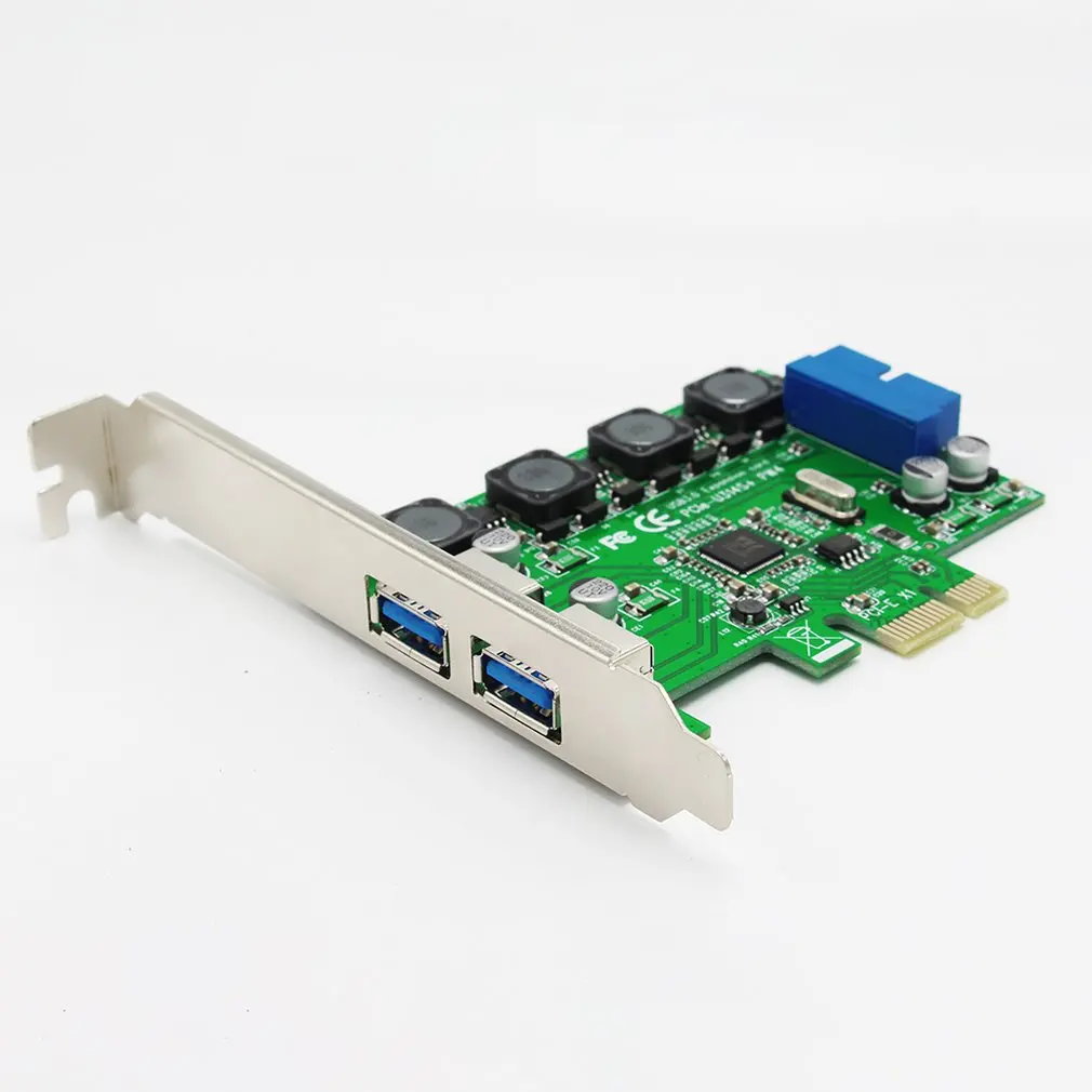Настольный компьютер Pci-E до Usb3.0 карты расширения рабочего стола Usb3.0 карты расширения передней 20Pin карты расширения