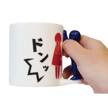 

Japanese style kneeling cup for forgiveness cup cup ceramic cup mug confession coffee cup cups and mugs Couple cup gift