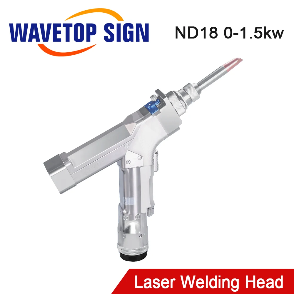 WaveTopSign 1064nm WSX ND18A 0-1.5kW Hand-held Welding Joint Laser Head With QBH Connector lens For Fiber |