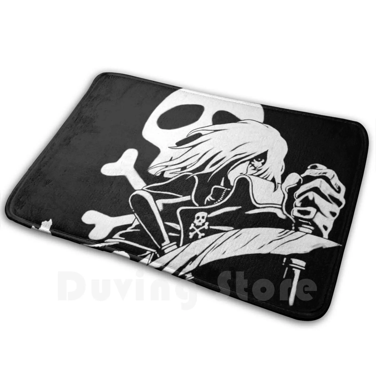 Harlock-Tappeto Bianco Tappeto Tappeto Antiscivolo Tappetino S Camera Da Letto Capitano Harlock Capitan Harlock Giappone Anime Manga 1970 Vintage