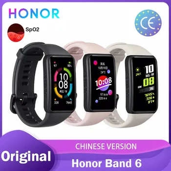 

Honor Band 6 Band6 Smart Bracelet 1.47 Inch Swimming Waterproof Bluetooth Fitness Heart Rate Monitoring Music Calling