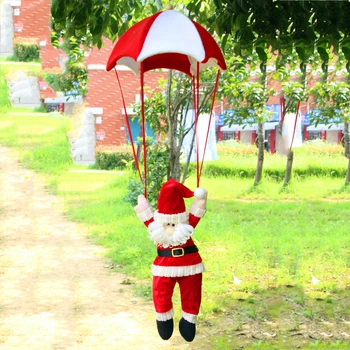 

1 Pcs Christmas Decoration Old Man Atrium Charm Christmas Ornaments Parachute Santa Claus Christmas Snowman Pendant