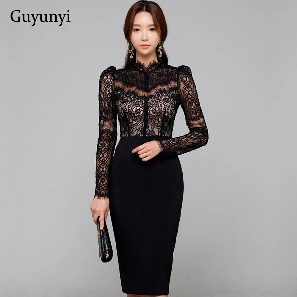 Elegant Party Dress 2022 Spring White Black High Waist Tight Stitching ...