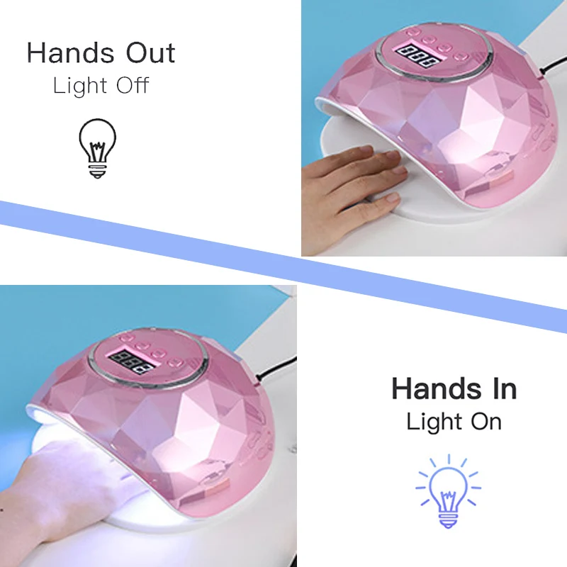 2021 New 78W Nail Dryer UV LED Lamp For All Gel Nail Polish With UV 39 PCS LEDs Fast Drying Nail Lamp With Timer Smart Sensor - Image 5
