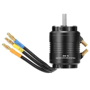 

3660 4300KV Brushless Motor and 36-S Water Cooling Jacket Combo Set for 800-1000mm RC Boat Black