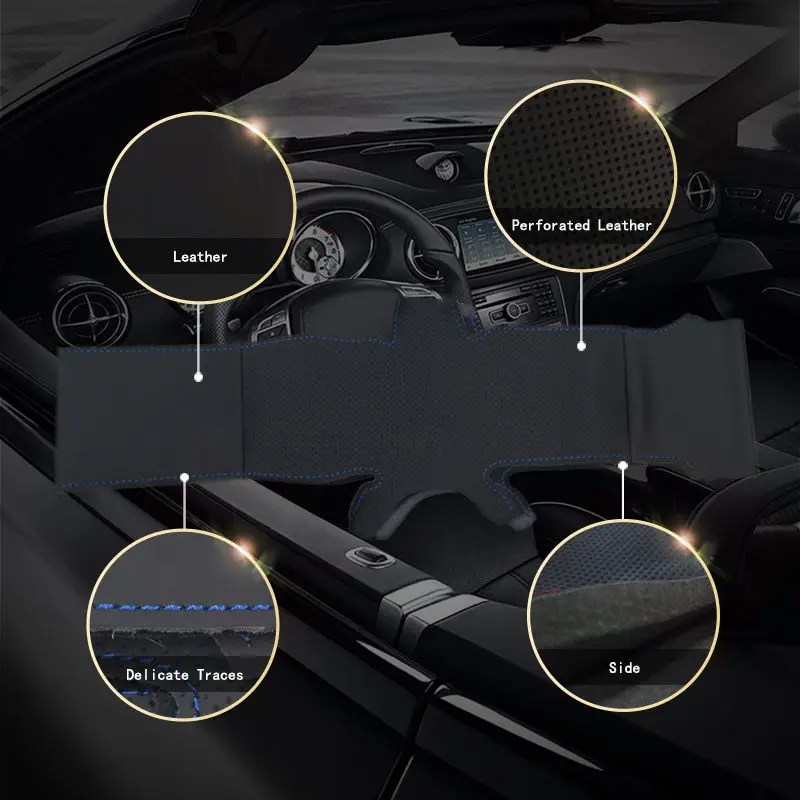 Чехол на руль для Hyundai Santa Fe 2001 2002 2003 2004 2005 2006 старый автомобильная Оплетка