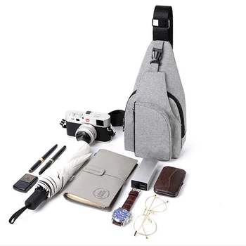 

New UK STOCK Mens Anti-theft Nylon Pack Sling Bag Chest Pack Crossbody Shoulder Bags