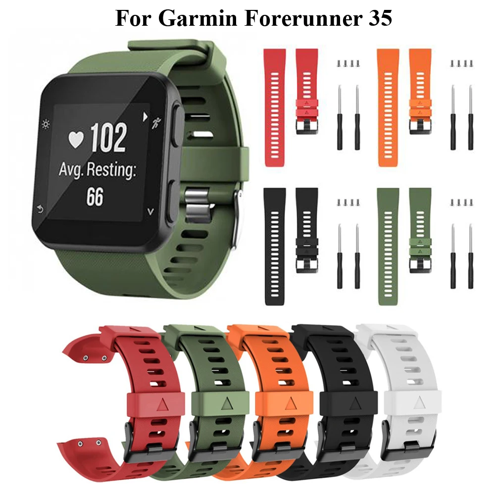 Wrist Straps For Garmin Forerunner 35 Smart Watch Band Replacement  Wristband Watchband Silicone Soft Bracelet Correa