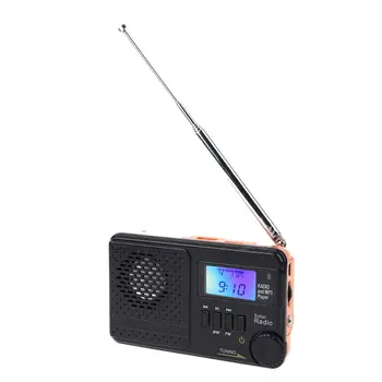 

Digital Clock AM FM Radio MP3 Music Player Speaker Support TF Card & U Disk W91A