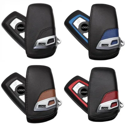 1X Leather Car Key bag Case Cover Shell For BMW F10 F20 F30 NEW 1 2 3 4 5 6 7 Series X3 X4 320I 118I 328I etc Wallet keychain | Автомобили