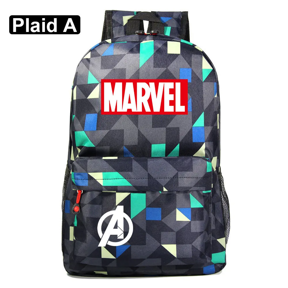 Mochila triangular para adolescentes de MARVEL, morral escolar de dibujos animados para niños y niñas, de tela Oxford de alta calidad, bolsa para ordenador portátil