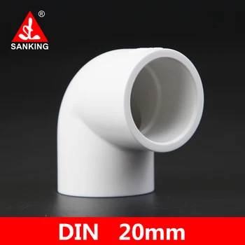 

Sanking UPVC 20mm 90 Degree Elbow PVC Pipe Support Garden Irrigation System Accessory Watering Connector