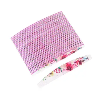

25pcs/Lot Professional Nail File For Gel Nails 180/240 Grit Gray Sandpaper Wooden Double-Sided Buffer Nail Files Manicure Tools