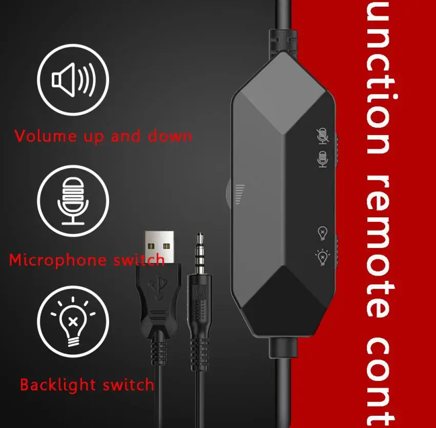 Yfashion Игровые наушники M18 3 5 мм + USB стереонаушники гарнитура с микрофоном для