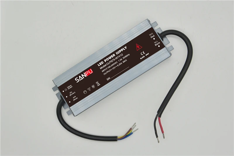 

New Waterproof SMPS 75W 12VDC Power Supply Transformer 110V 220V AC DC 12V 6A LED Driver 12 V IP66 IP67 Slim Thin