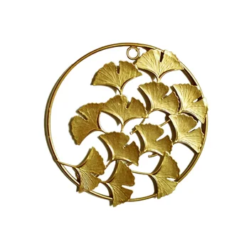 

Wall Decoration Creative Home Living Room Shop Iron Gold Three-Dimensional Leaf Wall Hanging Decorative Painting Style B