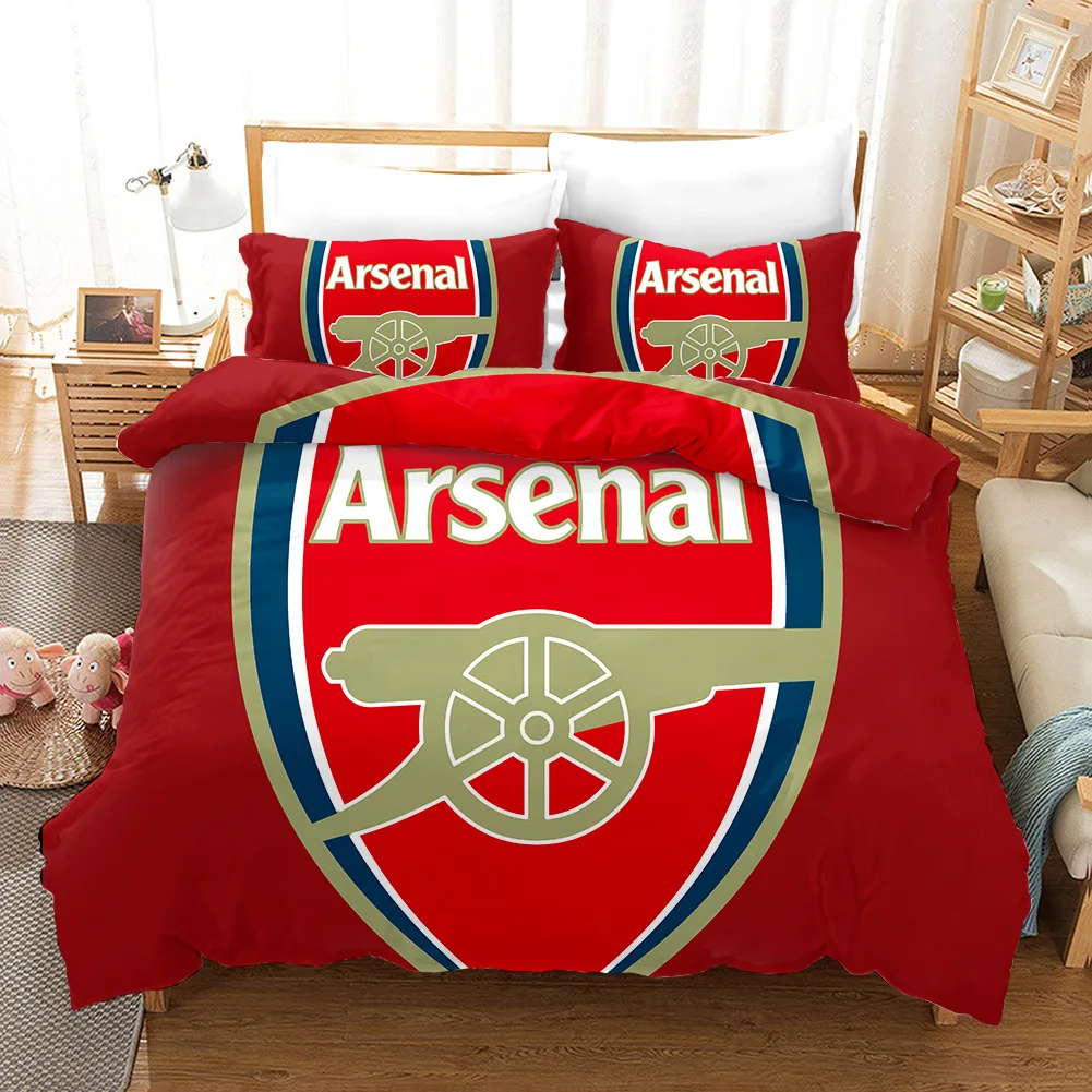 Football Team Pattern Bedding Set Hot Selling Foreign Trade Home Textile Quilt Cover Two-piece Set Comforter Bedding Sets