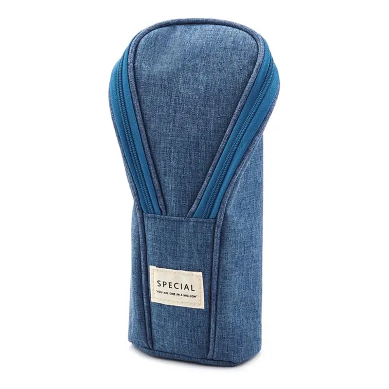 

Standing Pencil Case Pencil Pouch Simple Pencil Bag Portable for School Students