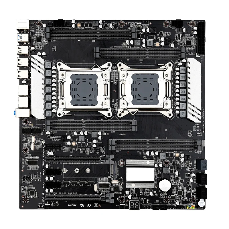 

X79 S8 E-ATX Dual CPU LGA2011 Motherboard Support for Dual Intel E5 V1/V2 DDR3 1333/1600/1866MHz 256G M.2 NVME SATA3 USB 3.0