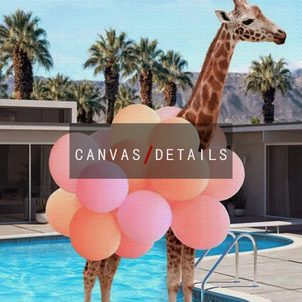 Nordic Style Canvas Painting Animal At Pool Poster Print Swimming Tiger And Pig Modern Pictures For Living Room Wall Art Decor