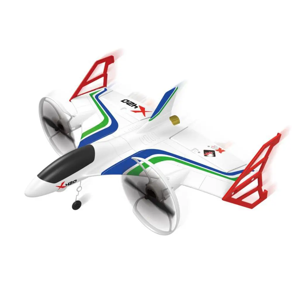 XK X420 2 4G 6CH 420 мм 3D6G VTOL вертикальное Снятие и посадка EPP 3D Аэробика FPV RC Самолет