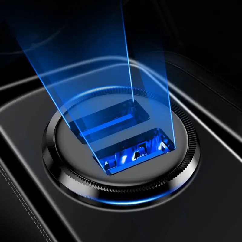 Мини Автомобильное зарядное устройство 3.1A двойной USB быстрая зарядка для iPhone X 8 7 6 для Xiaomi 9 8 для SamSung S9 S10 S8 S7