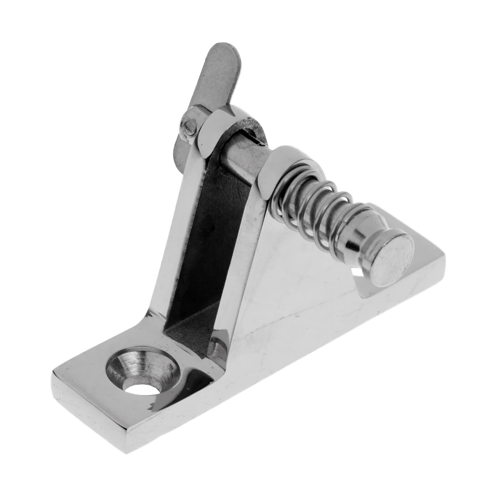 Marine Depot Top 316 Stainless Steel Deck Hinge 90 Degree with Pin - Heavy Duty Boat Bimini Fittings Hardware