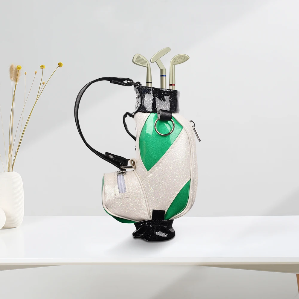 Miniature Golf Bag Pen Holder Mini Golf Bag Pen Holder Set Creative