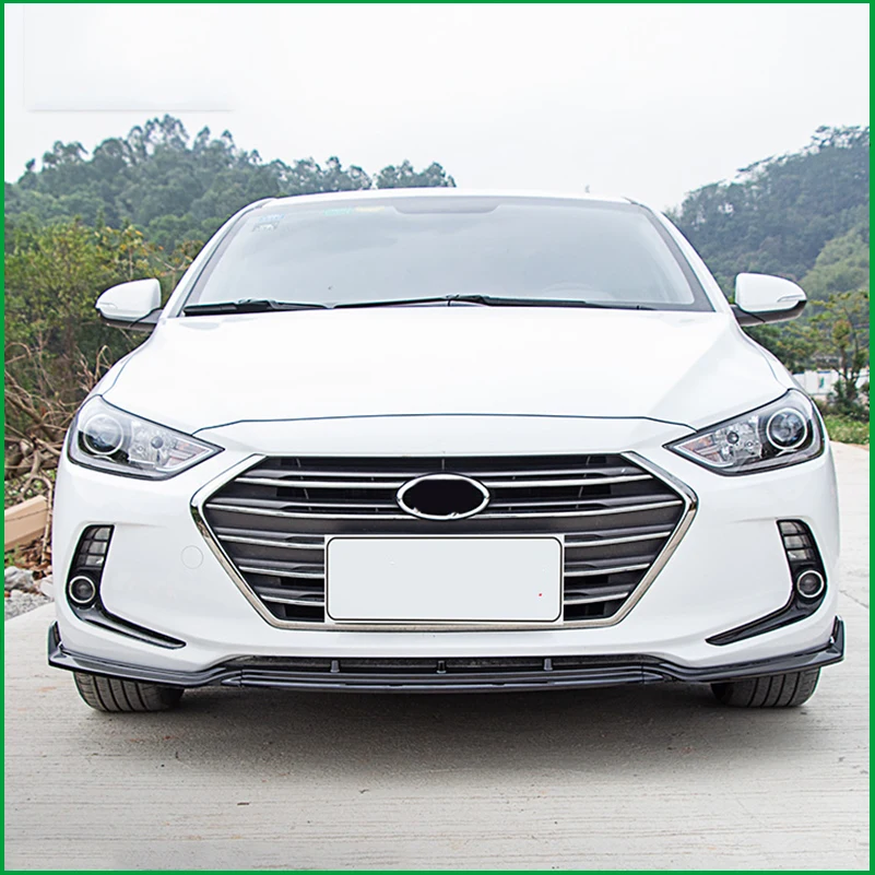 Для hyundai Elantra Avante передний бампер для губ нижние вентиляционные решетки и диффузоры защитная пластина спойлер обшивка обшивки