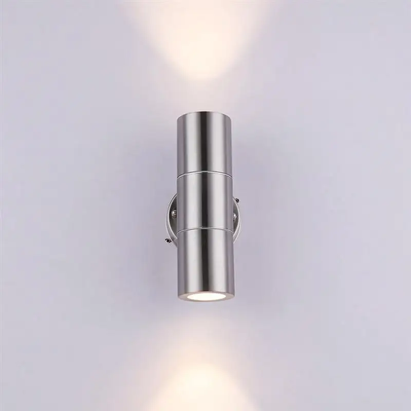 Настенный светильник из нержавеющей стали открытый IP65 светильник настенный водонепроницаемый вверх и вниз светящийся светодиодный светильник AC85-265V 6 Вт теплый свет
