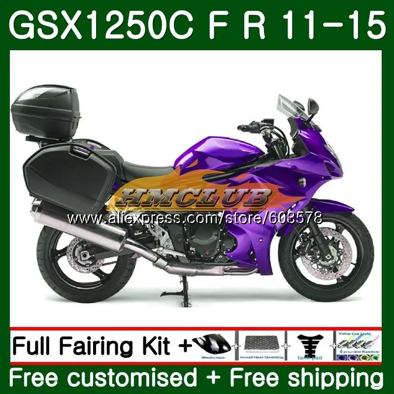 GSXF1250 для SUZUKI Bandit GSX1250F GSX1250 C 11, 12, 13, 14, 15, 20CL. 19 блеск для губ фиолетовый 1250 GSX1250C 2011 2012 2013 обтекатель - Цвет: No. 1