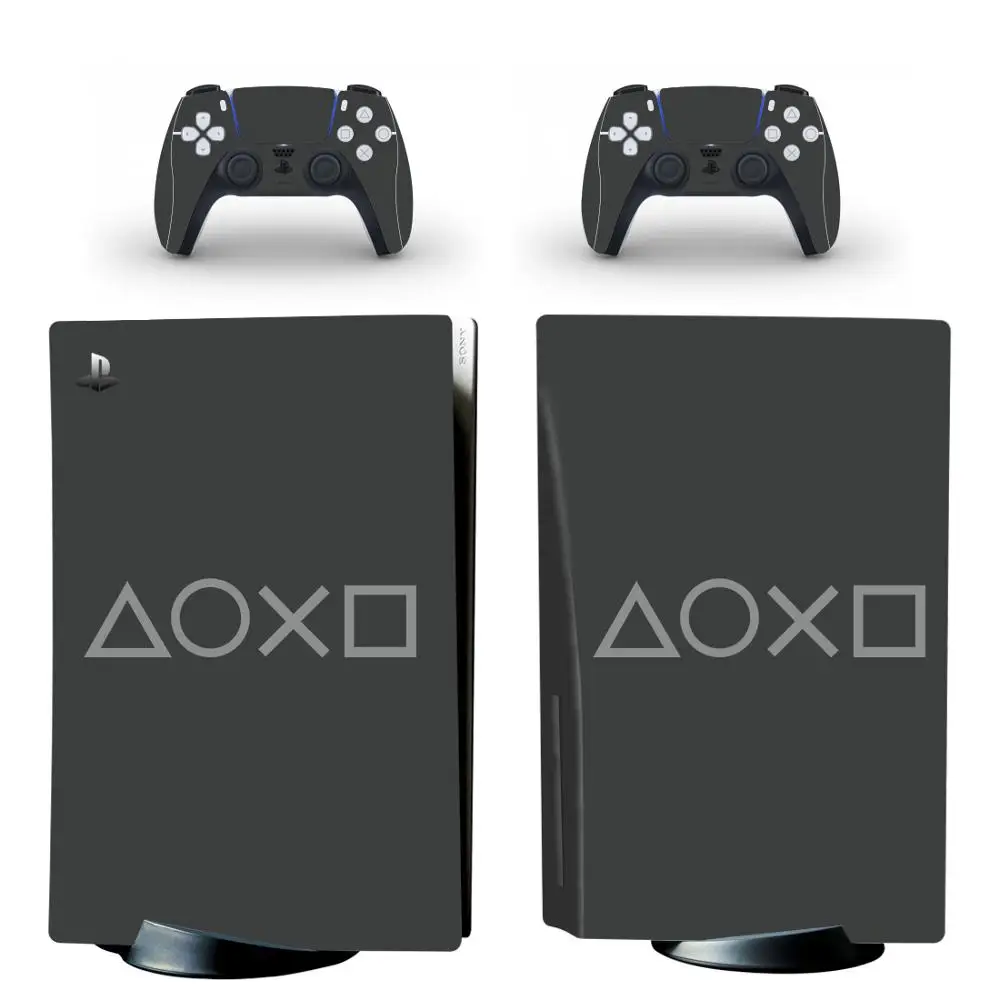 New PS5 Standard Disc Edition Skin Sticker Decal Cover for PlayStation 5 Console and 2 Controllers PS5 Skin Sticker Vinyl 