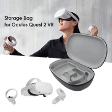 Eva estojo rígido para oculus quest 2 vr fone de ouvido controlador caso à prova dwaterproof água viagem portátil estojo de proteção