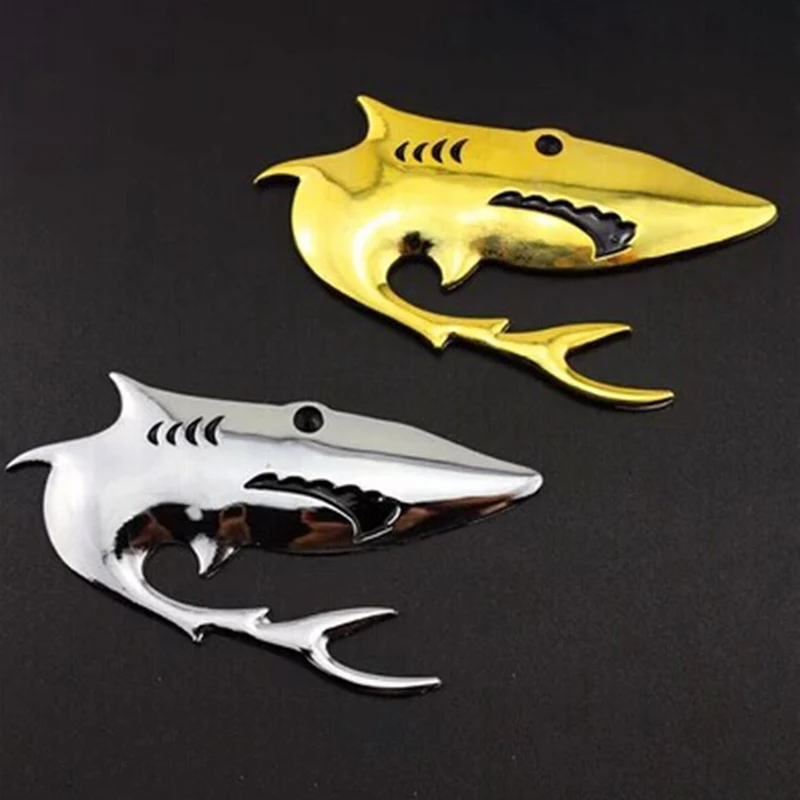 

Universal Style Metal Shark Vinyl Car Stickers For Car Windshield Decor Waterproof Cool Decals