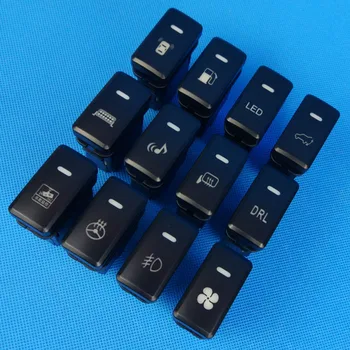 

For Great Wall Haver M6 Front Fog Light LED DRL Heating Up Tail Gate Radar Parking Sensor Switch Button with wire