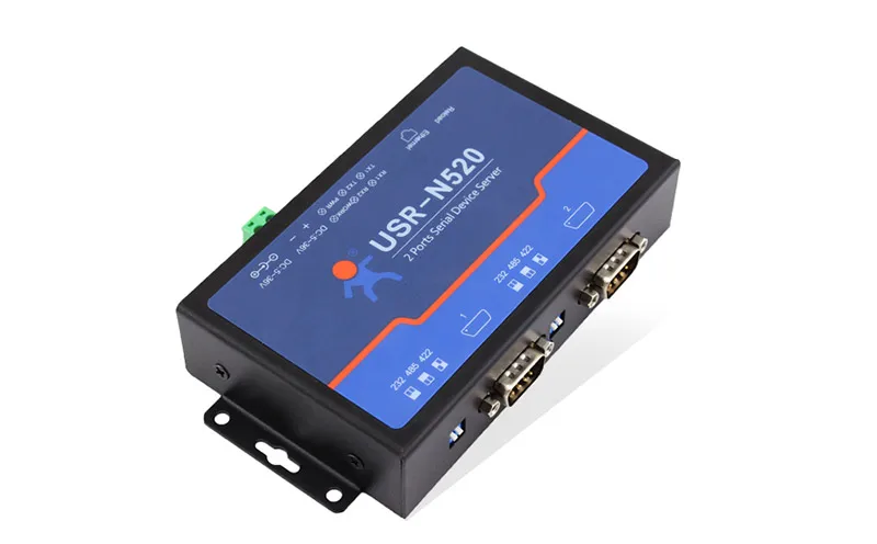 

USR-N520 RS232 converter ethernet RS485 RS232 RS422 Ethernet Converter Double Serial TCP IP Converter 2 ports Multi-host
