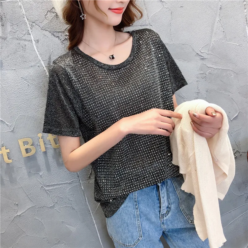 9242 real shot new bright diamond round neck short sleeve 35- 3 rows of 2 shelves in the attic